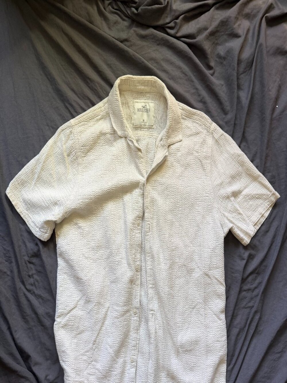 Banana Republic Men's Cream and Tan T-shirt